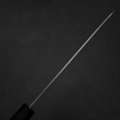 Santoku Silver Steel #3 Polished Buffalo Ebony Handle 165mm (6.5”)-[Musashi]-[Japanese-Kitchen-Knives]