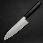 Santoku Silver Steel #3 Polished Ebony Handle 180mm-[Musashi]-[Japanese-Kitchen-Knives]