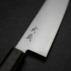 Santoku Silver Steel #3 Polished Ebony Handle 180mm-[Musashi]-[Japanese-Kitchen-Knives]