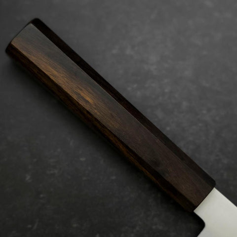 Santoku Silver Steel #3 Polished Ebony Handle 180mm-[Musashi]-[Japanese-Kitchen-Knives]
