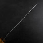 Santoku Silver Steel #3 Tsuchime Damascus Oak Handle 170mm (6.7”)-[Musashi]-[Japanese-Kitchen-Knives]