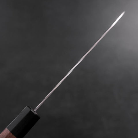 Santoku Silver Steel #3 Tsuchime Damascus Walnut Handle 170mm-[Musashi]-[Japanese-Kitchen-Knives]