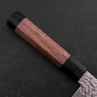 Santoku Silver Steel #3 Tsuchime Damascus Walnut Handle 170mm-[Musashi]-[Japanese-Kitchen-Knives]