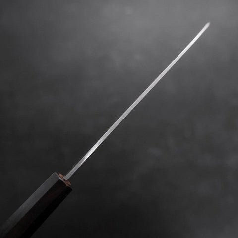 Santoku Stainless Clad Blue Super Polished Buffalo Ebony Handle 140mm (5.5”)