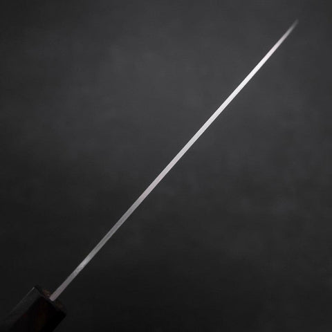 Santoku Stainless Clad Blue Super Polished Ebony Handle 180mm-[Musashi]-[Japanese-Kitchen-Knives]