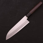 Santoku Stainless Clad Blue Super Polished Rosewood Handle 165mm (6.5”)-[Musashi]-[Japanese-Kitchen-Knives]