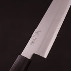 Santoku Stainless Clad Blue Super Polished Rosewood Handle 165mm (6.5”)-[Musashi]-[Japanese-Kitchen-Knives]