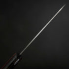 Santoku Stainless Clad Blue Super Polished Western Black Red Handle 140mm-[Musashi]-[Japanese-Kitchen-Knives]