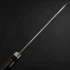 Santoku Stainless Clad Blue Super Polished Western Black Red Handle 165mm-[Musashi]-[Japanese-Kitchen-Knives]