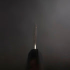 Santoku Stainless Clad Blue Super Tsuchime Buffalo Ebony Handle 165mm-[Musashi]-[Japanese-Kitchen-Knives]