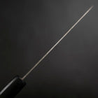 Santoku Stainless Clad Blue Super Tsuchime Buffalo Ebony Handle 165mm-[Musashi]-[Japanese-Kitchen-Knives]