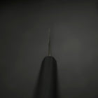 Santoku Stainless Clad Blue Steel #2 Kurouchi Rubber Handle 165mm-[Musashi]-[Japanese-Kitchen-Knives]