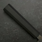 Santoku Stainless Clad Blue Steel #2 Kurouchi Rubber Handle 165mm-[Musashi]-[Japanese-Kitchen-Knives]