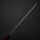 Santoku Sweden Stainless Steel Nashiji Washi Damascus Purple Urushi Handle 165mm-[Musashi]-[Japanese-Kitchen-Knives]