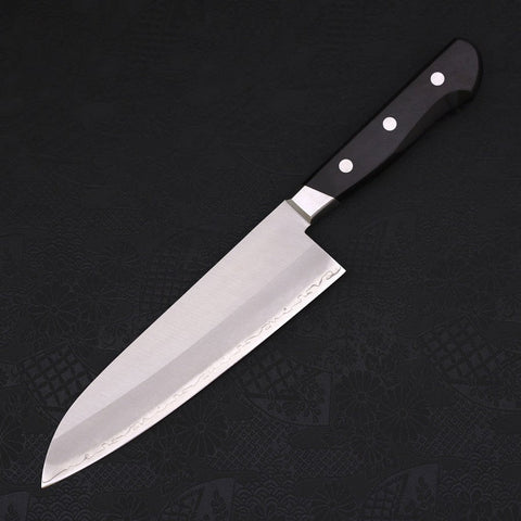 Santoku Sweden Stainless Steel Polished Western Handle 180mm-[Musashi]-[Japanese-Kitchen-Knives]