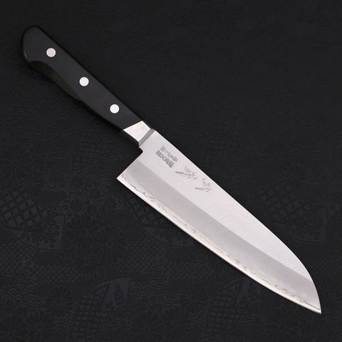 Santoku Sweden Stainless Steel Polished Western Handle 180mm-[Musashi]-[Japanese-Kitchen-Knives]