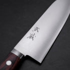 Santoku VG-1 Bokashi Western Mahogany Handle 165mm-[Musashi]-[Japanese-Kitchen-Knives]