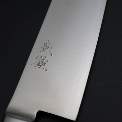 Santoku VG-1 Polished Black Western Handle 180mm-[Musashi]-[Japanese-Kitchen-Knives]