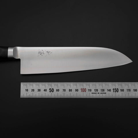 Santoku VG-1 Polished Black Western Handle 180mm-[Musashi]-[Japanese-Kitchen-Knives]
