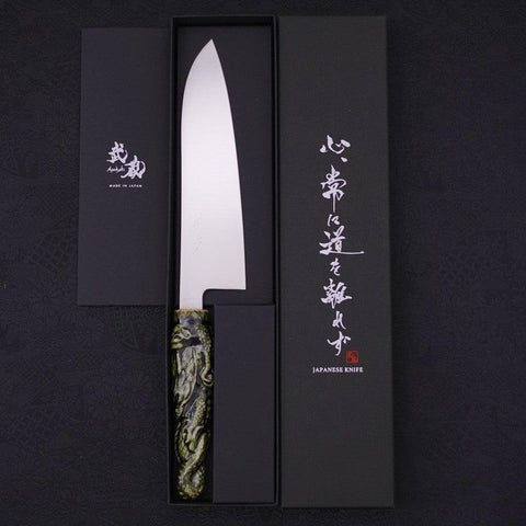 Santoku VG-1 Polished Ceramics Dragon Handle 180mm