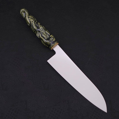 Santoku VG-1 Polished Ceramics Dragon Handle 180mm