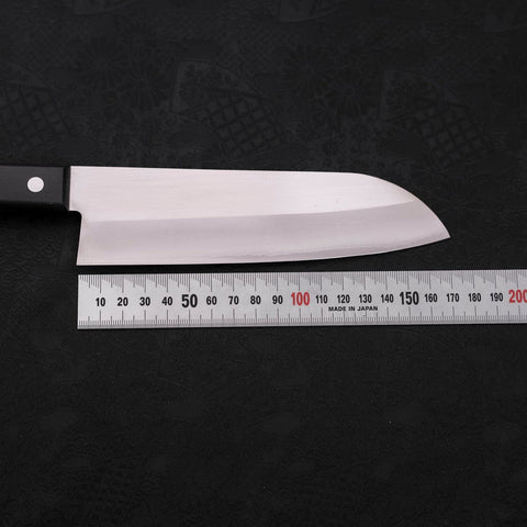 Santoku VG-1 Polished Western Black Handle 165mm Limited-[Musashi]-[Japanese-Kitchen-Knives]