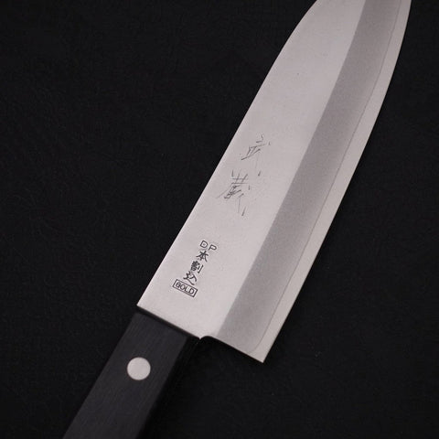 Santoku VG-1 Polished Western Black Handle 165mm-[Musashi]-[Japanese-Kitchen-Knives]