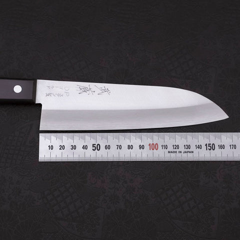 Santoku VG-1 Polished Western Black Handle 165mm-[Musashi]-[Japanese-Kitchen-Knives]
