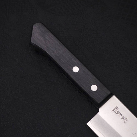 Santoku VG-1 Polished Western Black Handle 165mm-[Musashi]-[Japanese-Kitchen-Knives]