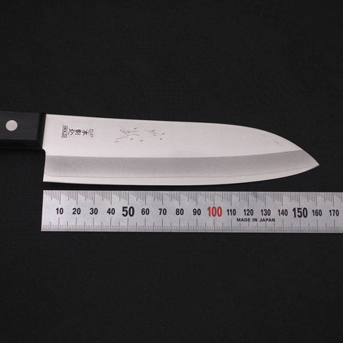 Santoku VG-1 Polished Western Black Handle 165mm-[Musashi]-[Japanese-Kitchen-Knives]