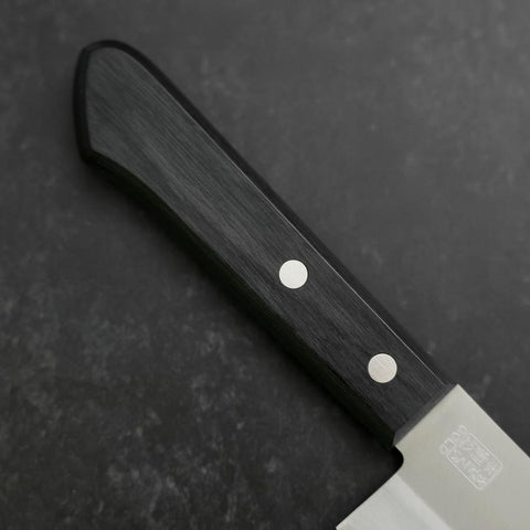 Santoku VG-1 Polished Western Black Handle 165mm (Tsuba-nashi)