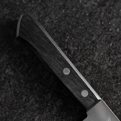 Santoku VG-1 Polished Western Black Handle 165mm（Tsuba-nashi) (6.5”)