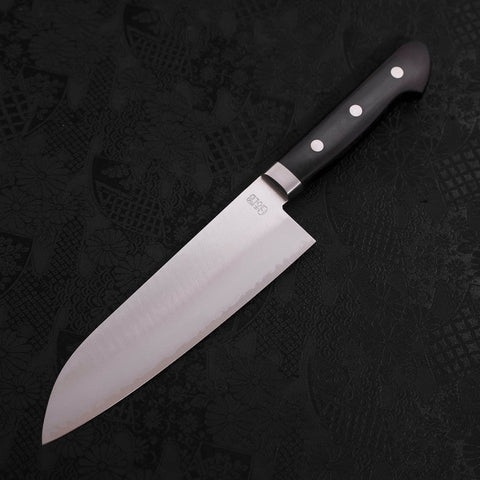 Santoku VG-1 Polished Western Black Handle 170mm-[Musashi]-[Japanese-Kitchen-Knives]