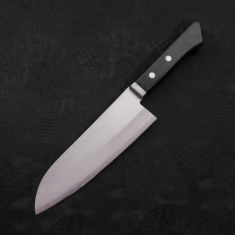 Santoku VG-1 Polished Western Black Handle 170mm-[Musashi]-[Japanese-Kitchen-Knives]