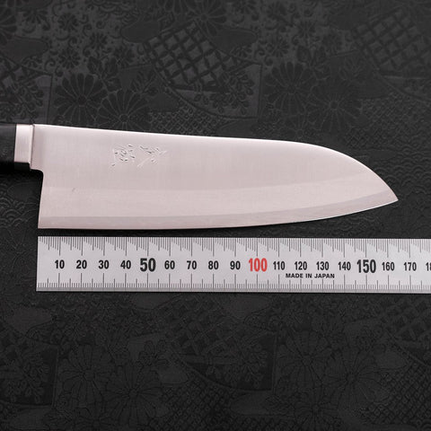 Santoku VG-1 Polished Western Black Handle 170mm-[Musashi]-[Japanese-Kitchen-Knives]