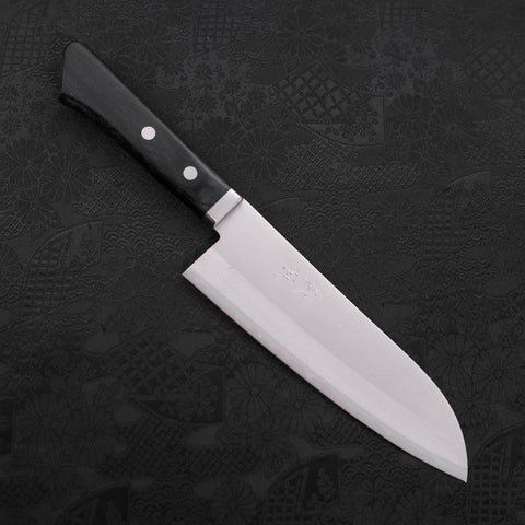Santoku VG-1 Polished Western Black Handle 170mm-[Musashi]-[Japanese-Kitchen-Knives]