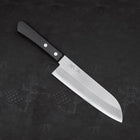Santoku VG-1 Polished Western Black Handle 170mm (Tsuba Nashi) (6.7”)-[Musashi]-[Japanese-Kitchen-Knives]