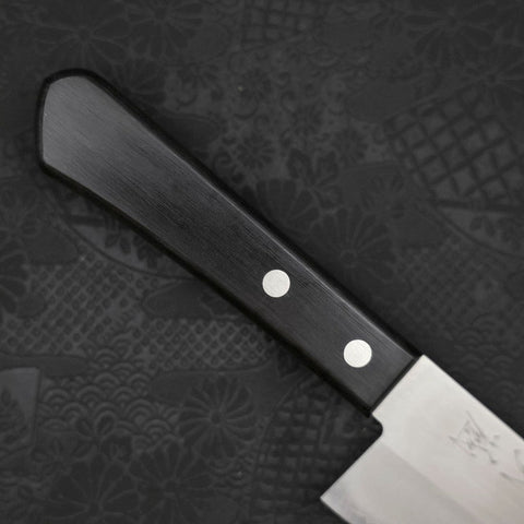Santoku VG-1 Pulido Mango Occidental Negro 170mm (Tsuba Nashi)