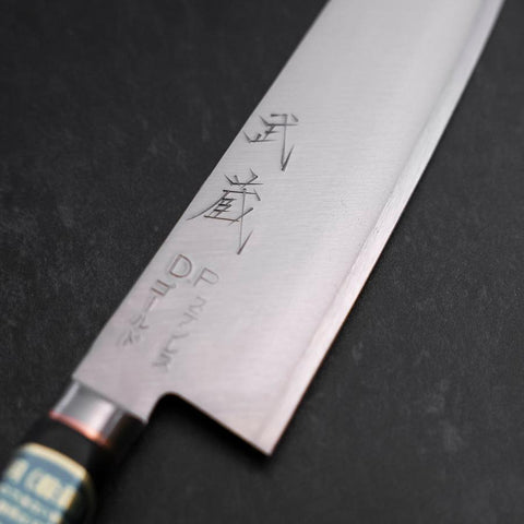 Santoku VG-1 Polished Western Copper Inlay Handle 135mm-[Musashi]-[Japanese-Kitchen-Knives]