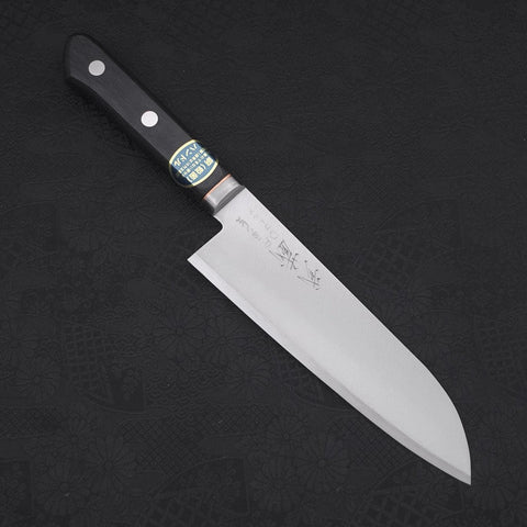 Santoku VG-1 Polished Western Copper Inlay Handle 165mm (6.5”)-[Musashi]-[Japanese-Kitchen-Knives]