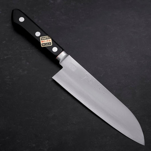 Santoku VG-1 Polished Western Copper Inlay Handle 170mm (6.7”)-[Musashi]-[Japanese-Kitchen-Knives]