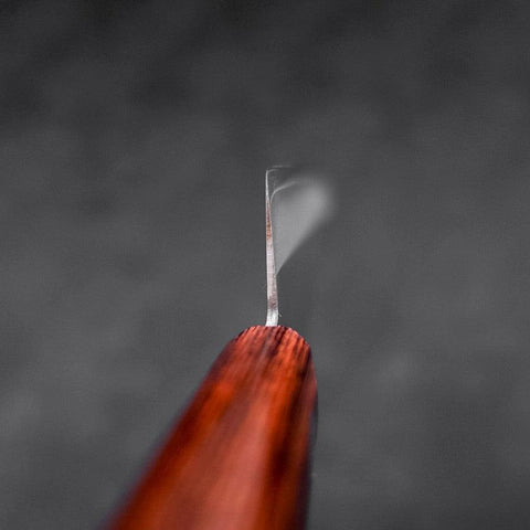 Santoku VG-1 Polished Western Mahogany Handle 140mm-[Musashi]-[Japanese-Kitchen-Knives]