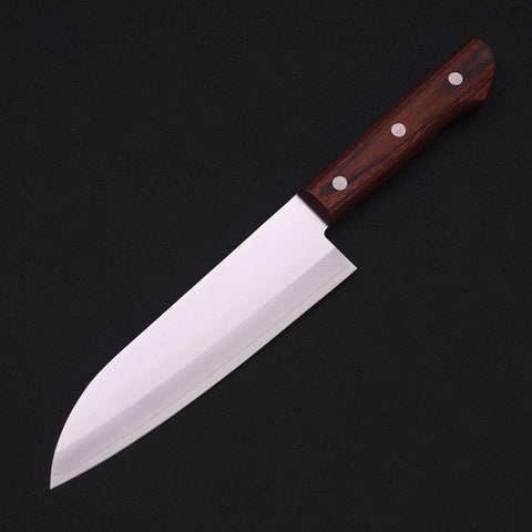 Santoku VG-1 Polished Western Mahogany Handle 165mm-[Musashi]-[Japanese-Kitchen-Knives]