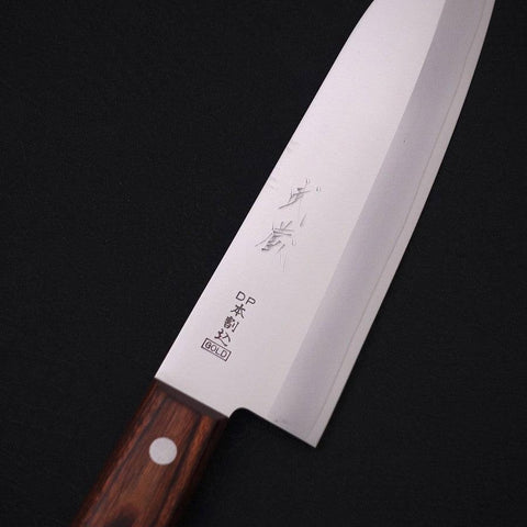 Santoku VG-1 Polished Western Mahogany Handle 165mm-[Musashi]-[Japanese-Kitchen-Knives]