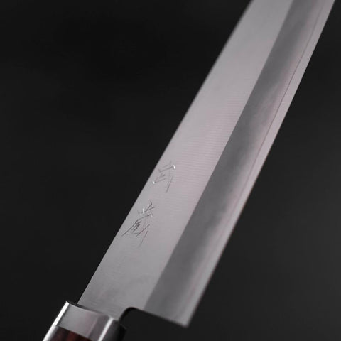 Santoku VG-1 Polished Western Mahogany Handle 165mm-[Musashi]-[Japanese-Kitchen-Knives]