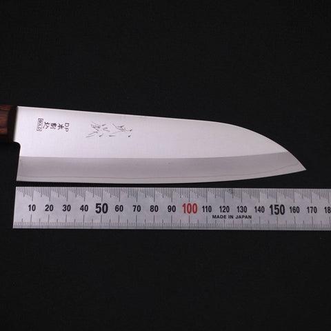 Santoku VG-1 Polished Western Mahogany Handle 165mm-[Musashi]-[Japanese-Kitchen-Knives]