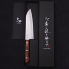 Santoku VG-1 Polished Western Mahogany Handle 165mm-[Musashi]-[Japanese-Kitchen-Knives]