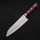 Santoku VG-1 Polished Western Mahogany Handle 170mm-[Musashi]-[Japanese-Kitchen-Knives]