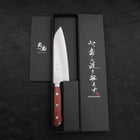 Santoku VG-1 Polished Western Mahogany Handle 170mm-[Musashi]-[Japanese-Kitchen-Knives]