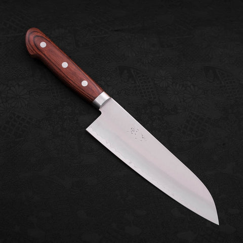 Santoku VG-1 Polished Western Mahogany Handle 170mm-[Musashi]-[Japanese-Kitchen-Knives]